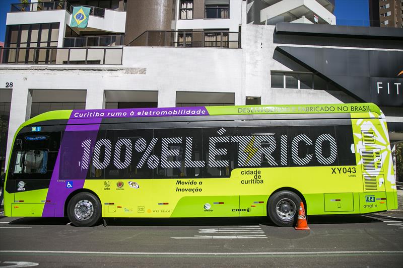 A cidade receberá ônibus elétricos, reforçando o compromisso da capital para a redução de emissões de gases do efeito estufa provenientes dos combustíveis fósseis. Foto: Pedro Ribas/SMCS