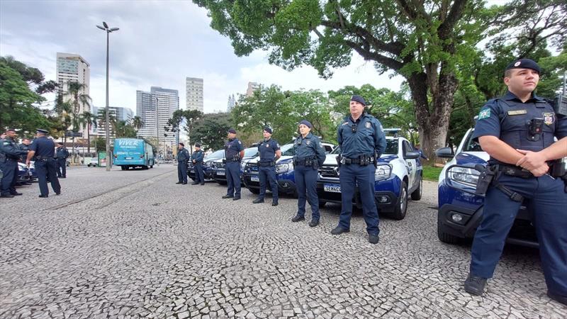 Guarda Municipal deflagra operação e reforça patrulhamento na região central de Curitiba. Foto: Guarda Municipal de Curitiba