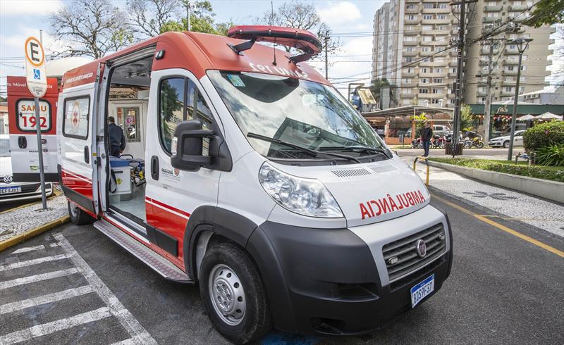 Curitiba tem 26 ambulâncias do Serviço Móvel de Urgência (Samu). 
Foto: Ricardo Marajó/SMCS