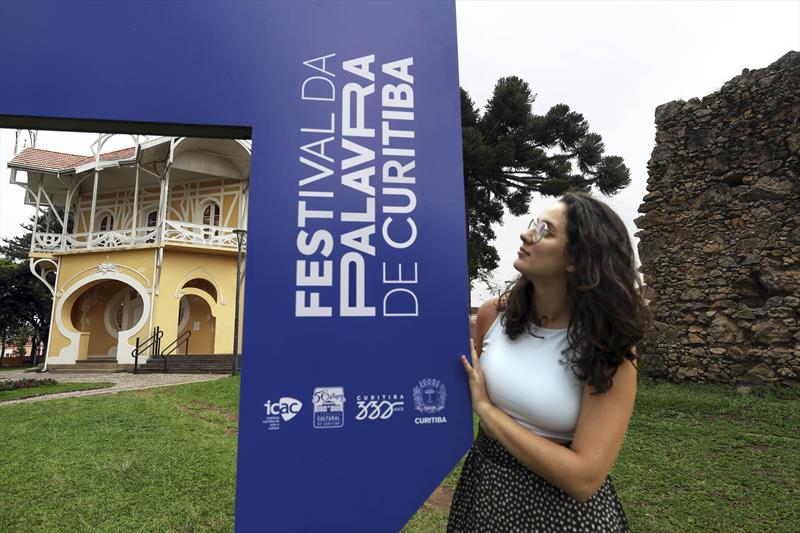 Palácio Belvedere entra na festa literária de Curitiba com totem instagramável.
Foto: Cido Marques