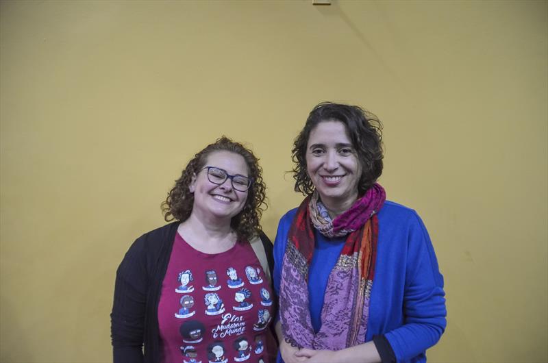 Palavra e ancestralidade com a escritora indígena Auritha Tabajara. A conversa foi mediada por Juliana Kerexú. Foto: Gabirela Krassuski