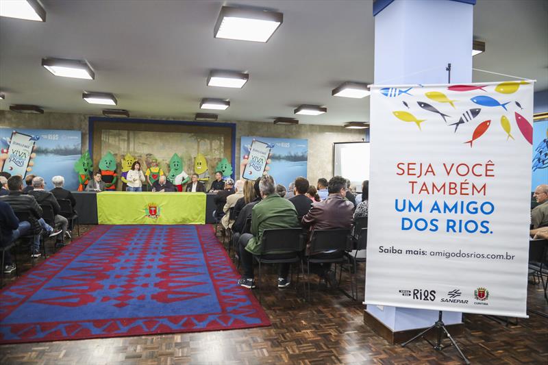 Evento em comemoração ao dia do rio no salão nobre do Palácio solar 29 de Março -  Curitiba, 24/11/2023 - Foto: Daniel Castellano / SMCS