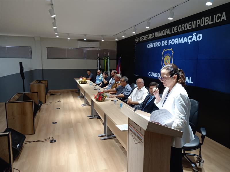 Guarda Municipal de Curitiba capacita agentes de Telêmaco Borba. Foto: Divulgação