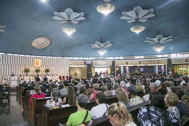 Missa de Criação da Província Redentorista de Curitiba
, no Santuário Nossa Senhora do Perpétuo Socorro. Curitiba, 08/12/2023. Foto: Pedro Ribas/SMCS