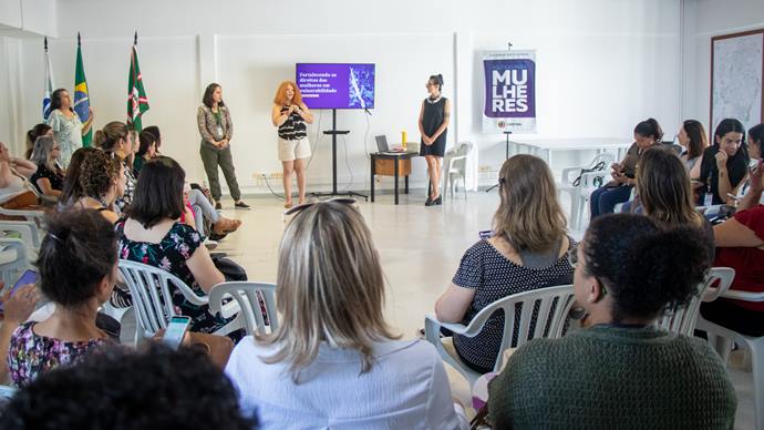 Palestra Fortalecendo os Direitos das Mulheres em Vulnerablididade. Foto Sandra Lima