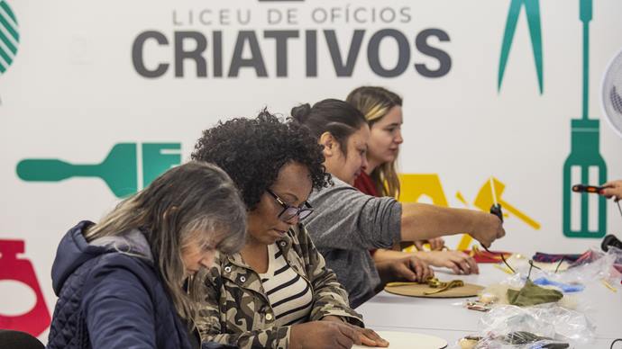 Liceu de Ofícios Criativos divulga programação com cursos presenciais e gratuitos. Foto: Ricardo Marajó/SMCS (arquivo)