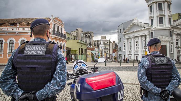 Guarda Municipal registra queda nos casos de pichação em Curitiba. Foto: Pedro Ribas/SMCS