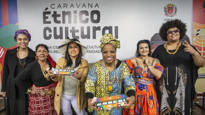 Lançamento do Projeto Caravana Étnico-Cultural no Palácio 29 de Março. Curitiba, 10/08/2023. Foto: Ricardo Marajó/SMCS
