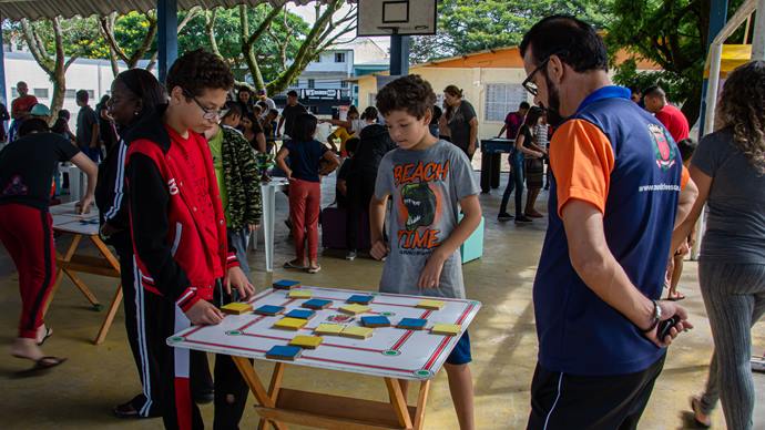 Programa Comunidade Escola 2023, na Escola América Saboia CIC. Curitiba, 11/03/2023.
Foto: Levy Ferreira/SMCS  
