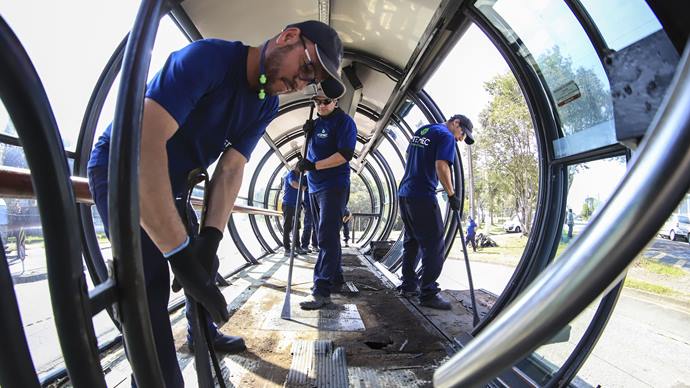 Confira as estações-tubo de Curitiba desativadas para obras na próxima semana.
Foto: José Fernando Ogura/SMCS.