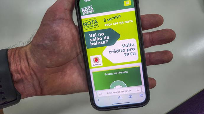Prazo para usar créditos do Nota Curitibana no IPTU 2024 vai até quinta-feira.
Foto: Pedro Ribas/SMCS 