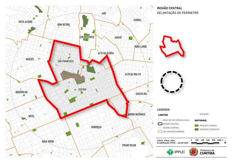 Imagem do Centro de Curitiba