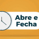 Abre e fecha de Natal e Ano Novo